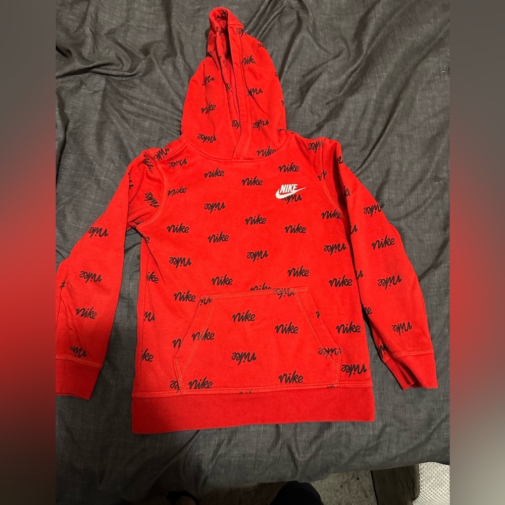 Boys red Nike Hoodie